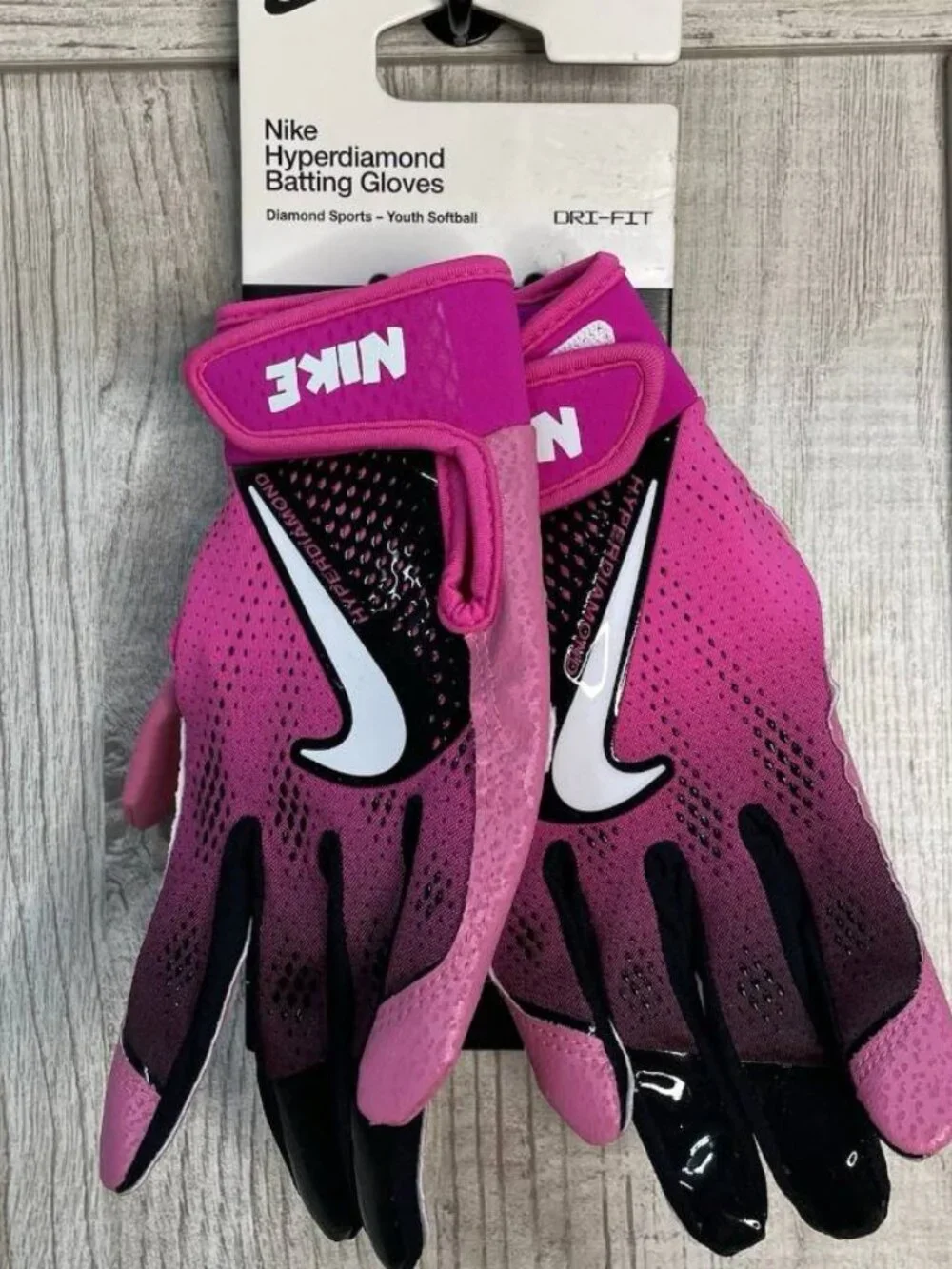 BRAND NEW Nike Youth Hyperdiamond 3.0 Softball Batting Gloves Sz SMALL
